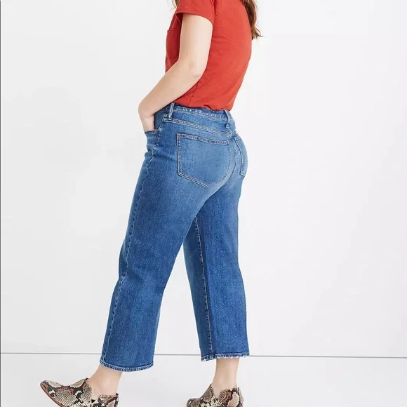 Madewell Curvy Slim Wide Leg Jeans Newington Wash Size 28 - Picture 2 of 10